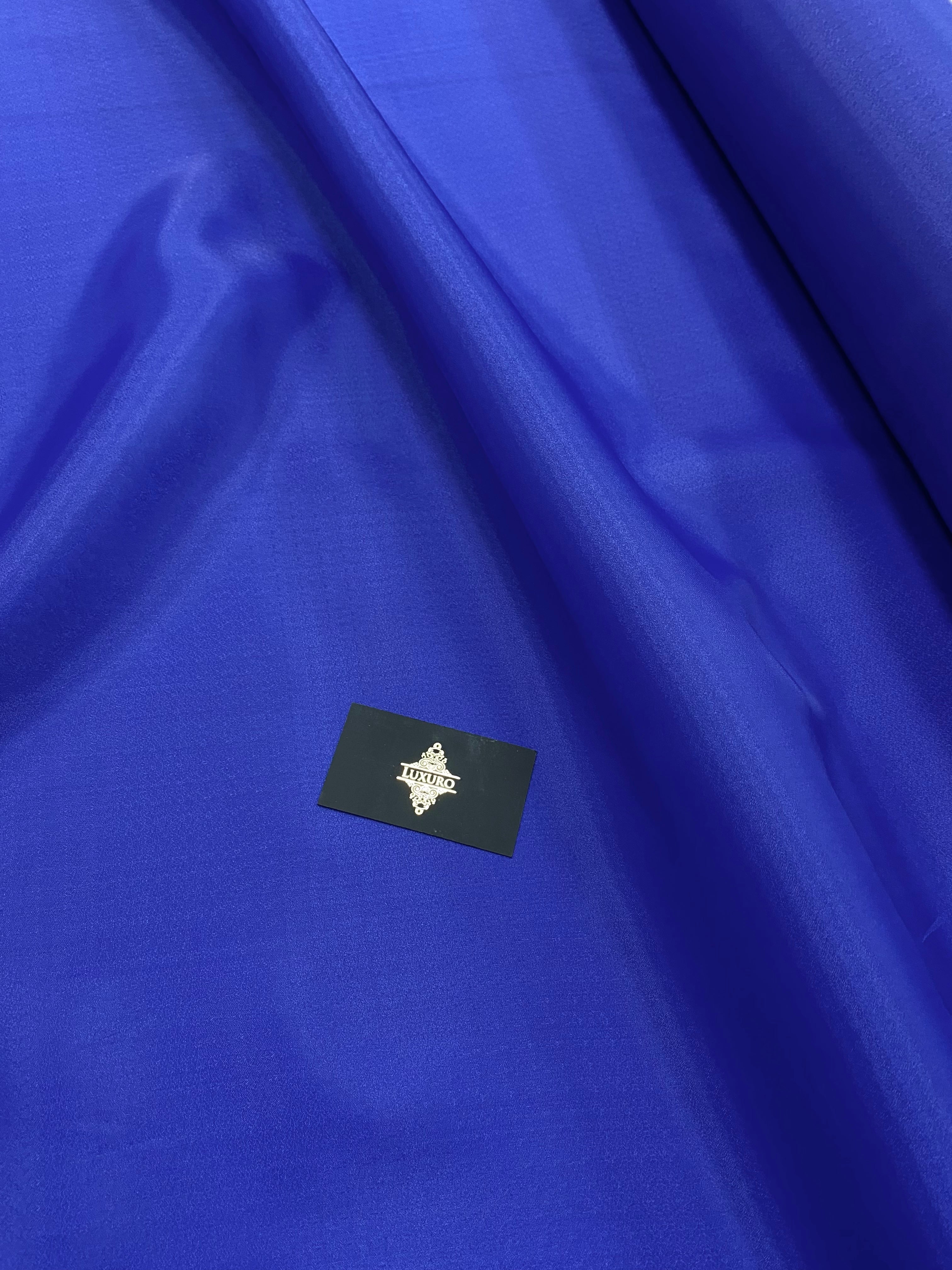 Organza gyöngyházkék királykék - 3 m szélesség