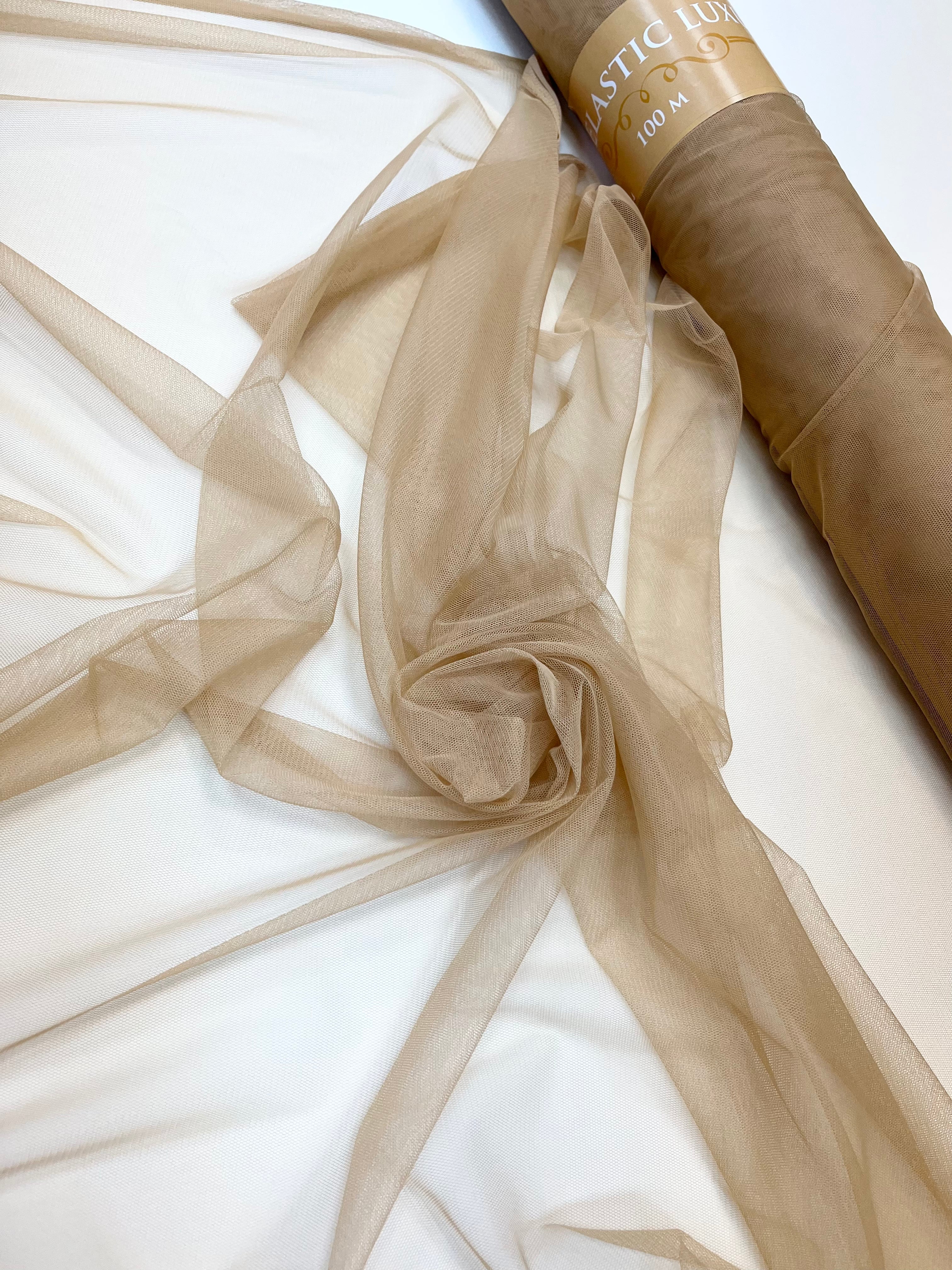 Elastic tulle