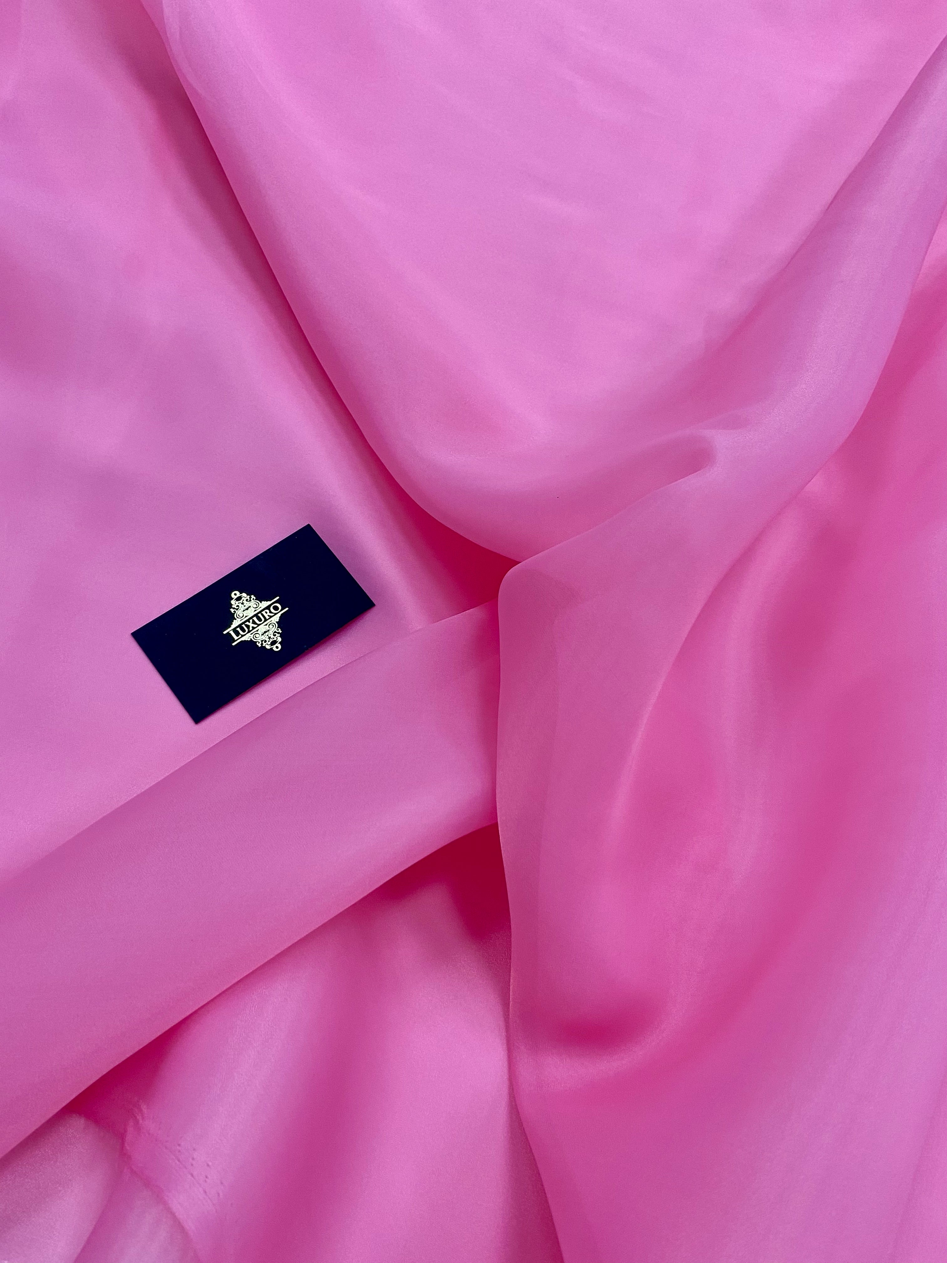 Organza Gyöngyház Rózsaszín Bonbon - 3 m Szélesség