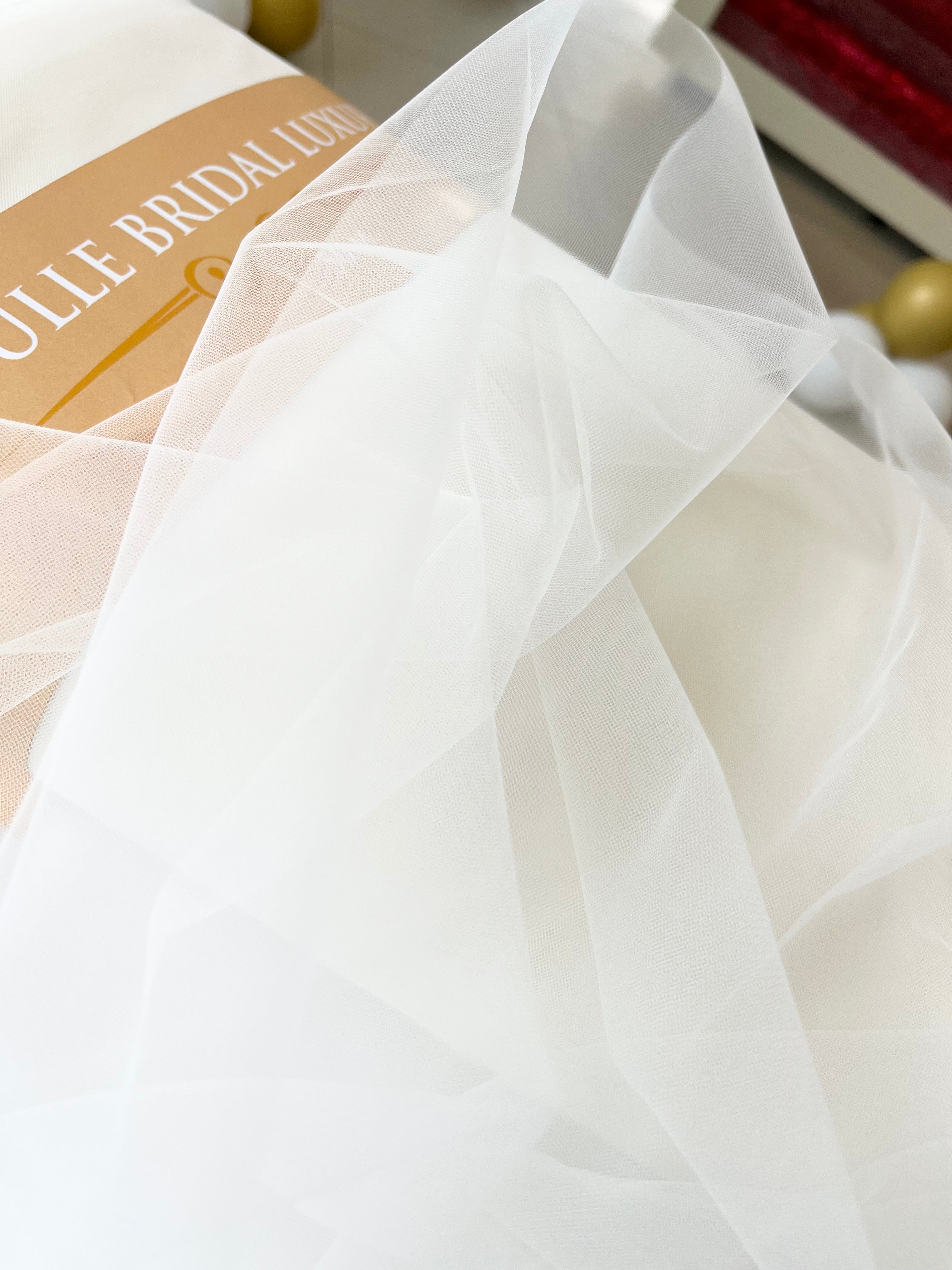 Light Cream Bridal Tulle - 3 m Width