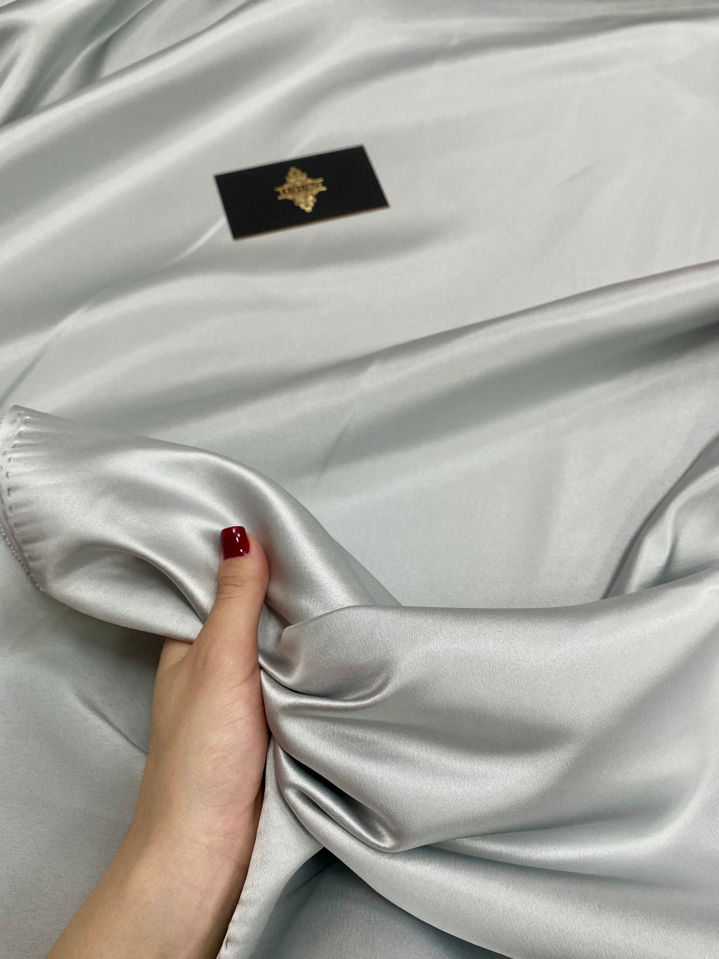 Premium Fixed Taffeta Silver Pearl