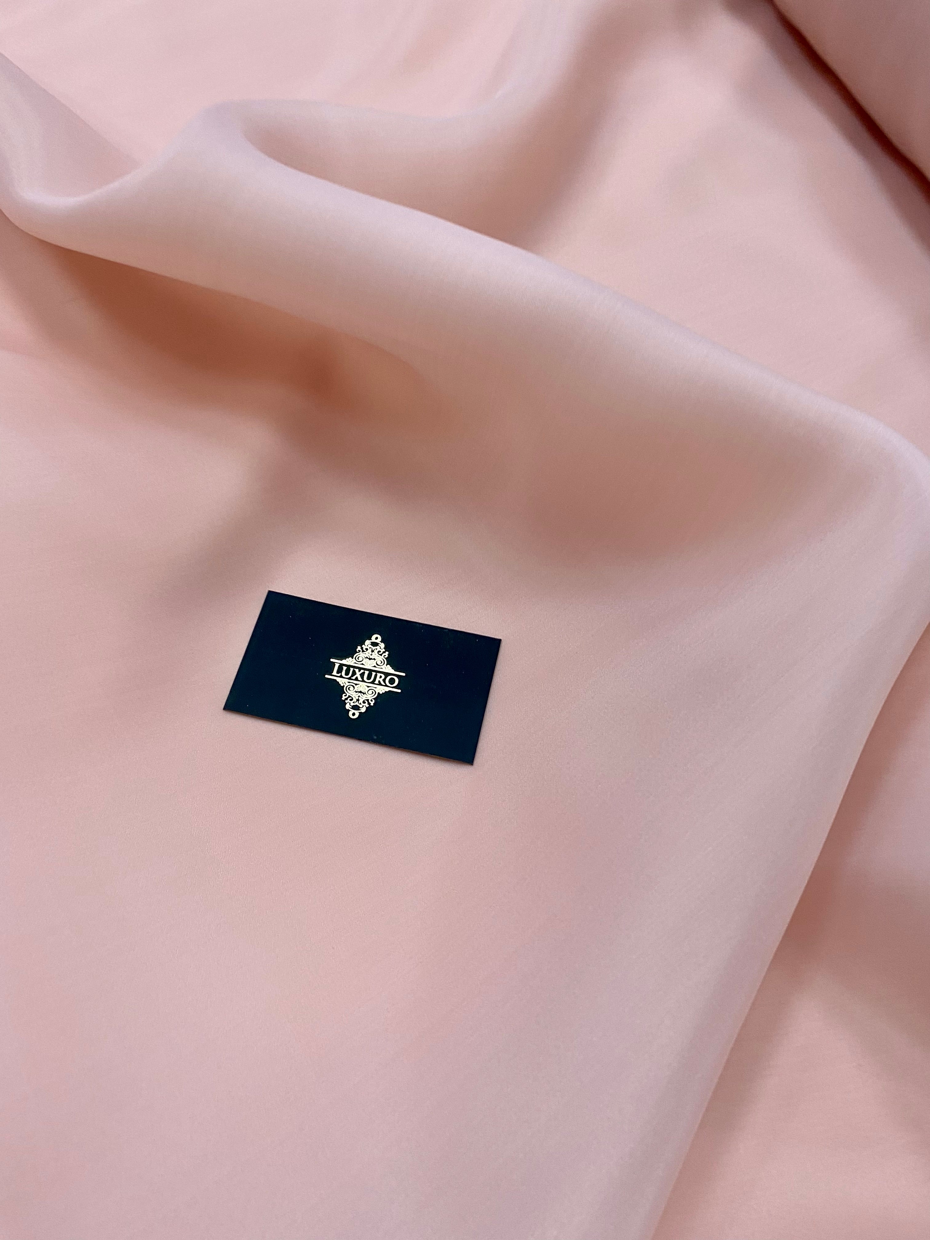 Organza Gyöngyház Rózsaszín Lazac - 3 m Szélesség