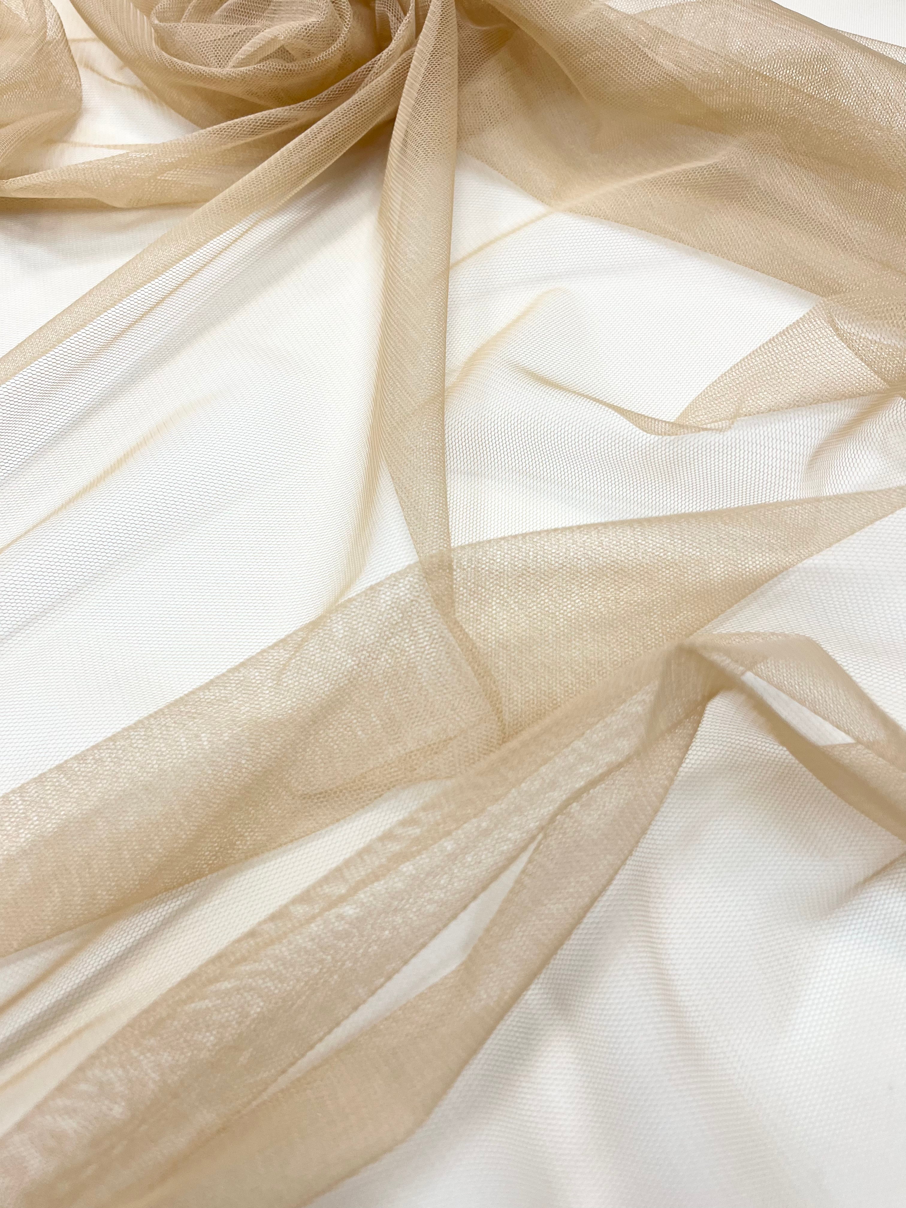 Open Nude Elastic Tulle - 1.5 m Width