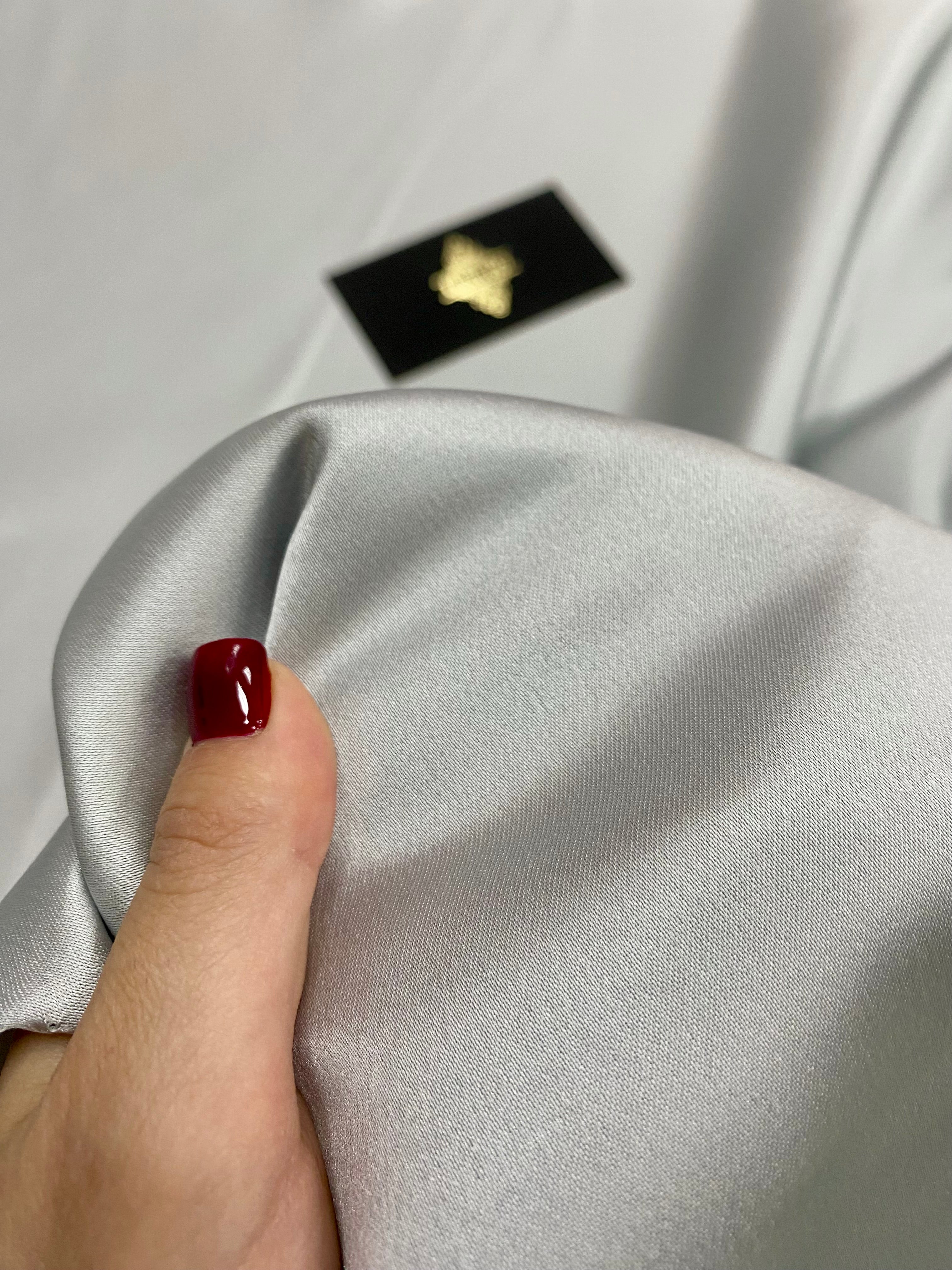 Premium Fixed Taffeta Silver Pearl