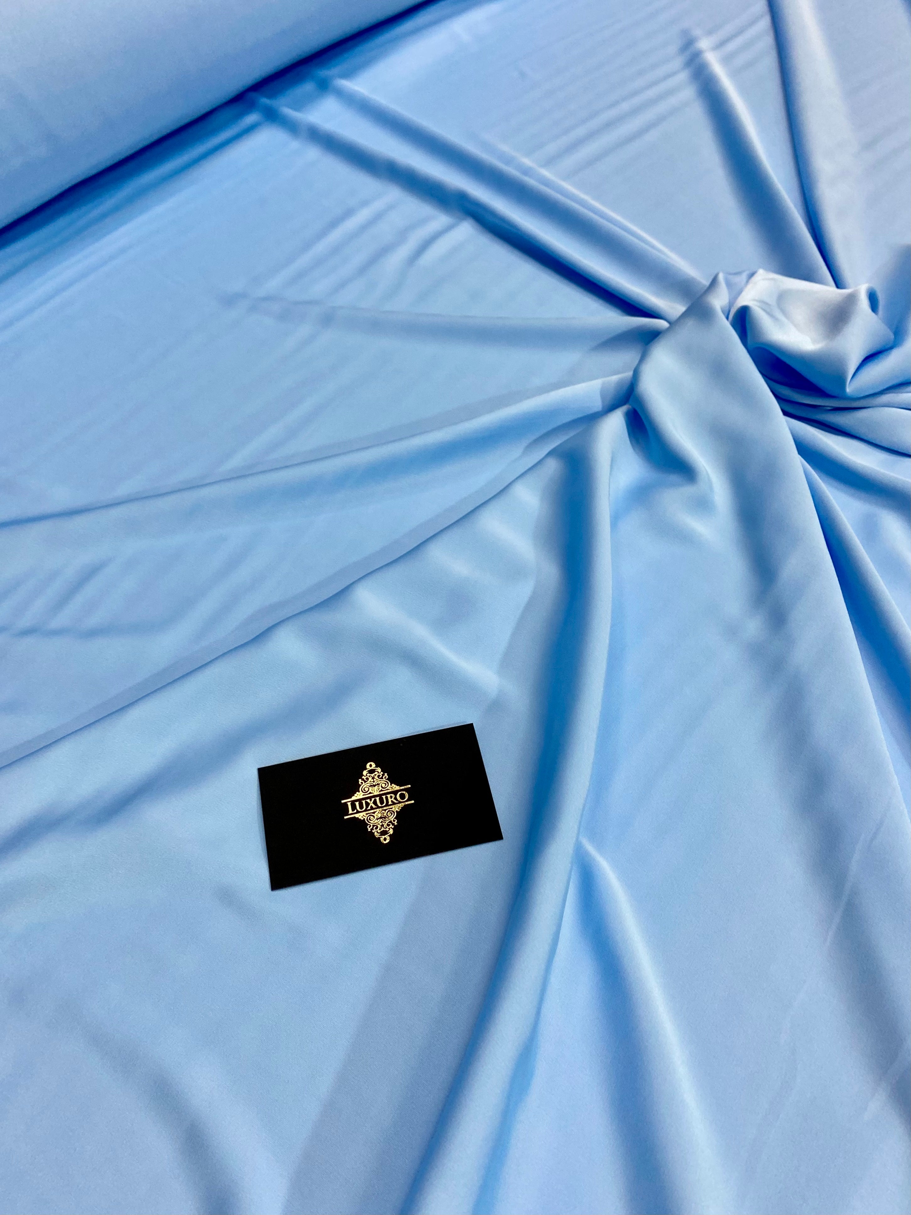 Satin Elastic Silky Premium Baby Blue