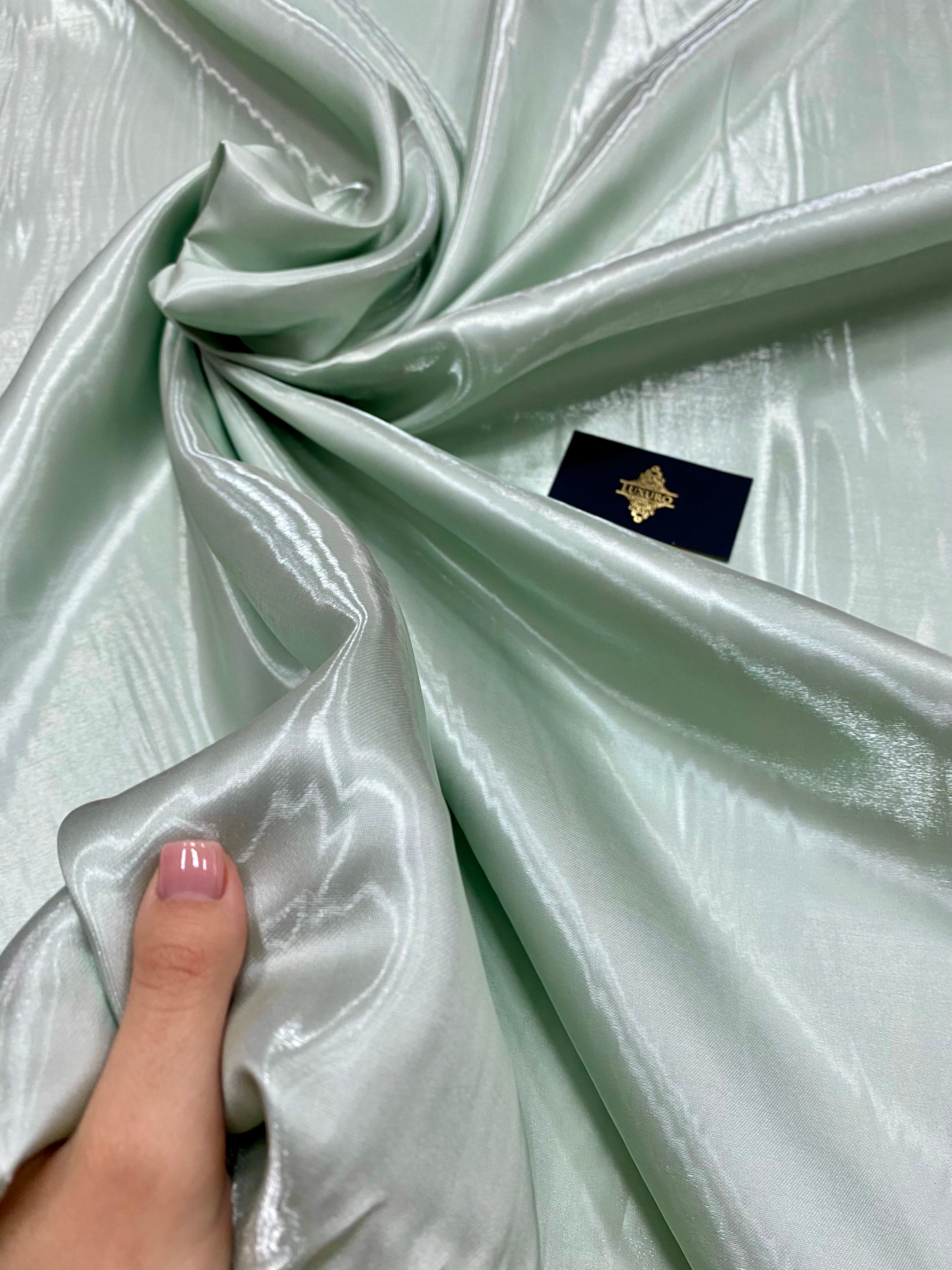 Zöld Kacsa Tojás Színű Folyékony Satin Fix