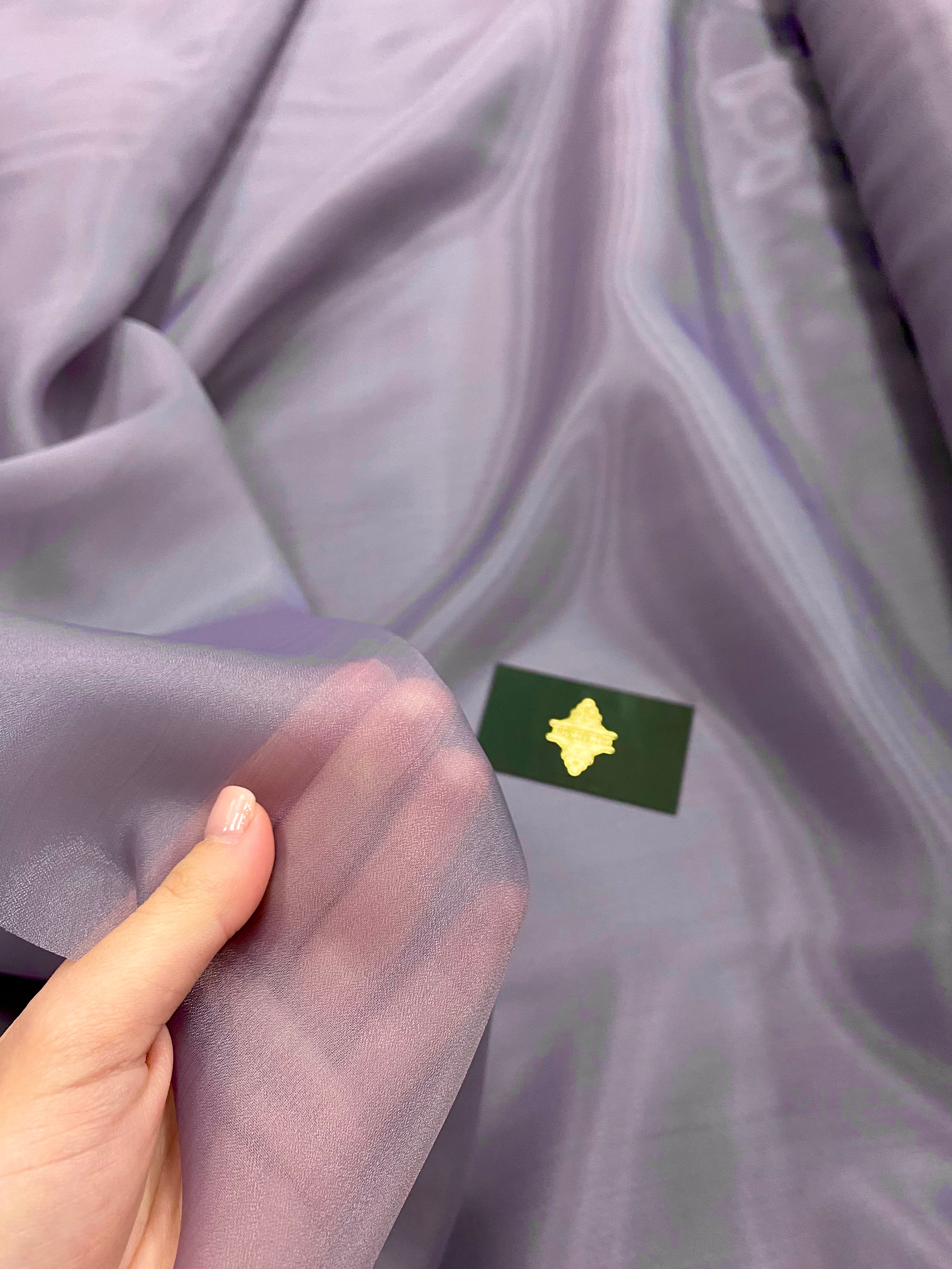 Organza Sidefata Mov -  3 m Latime