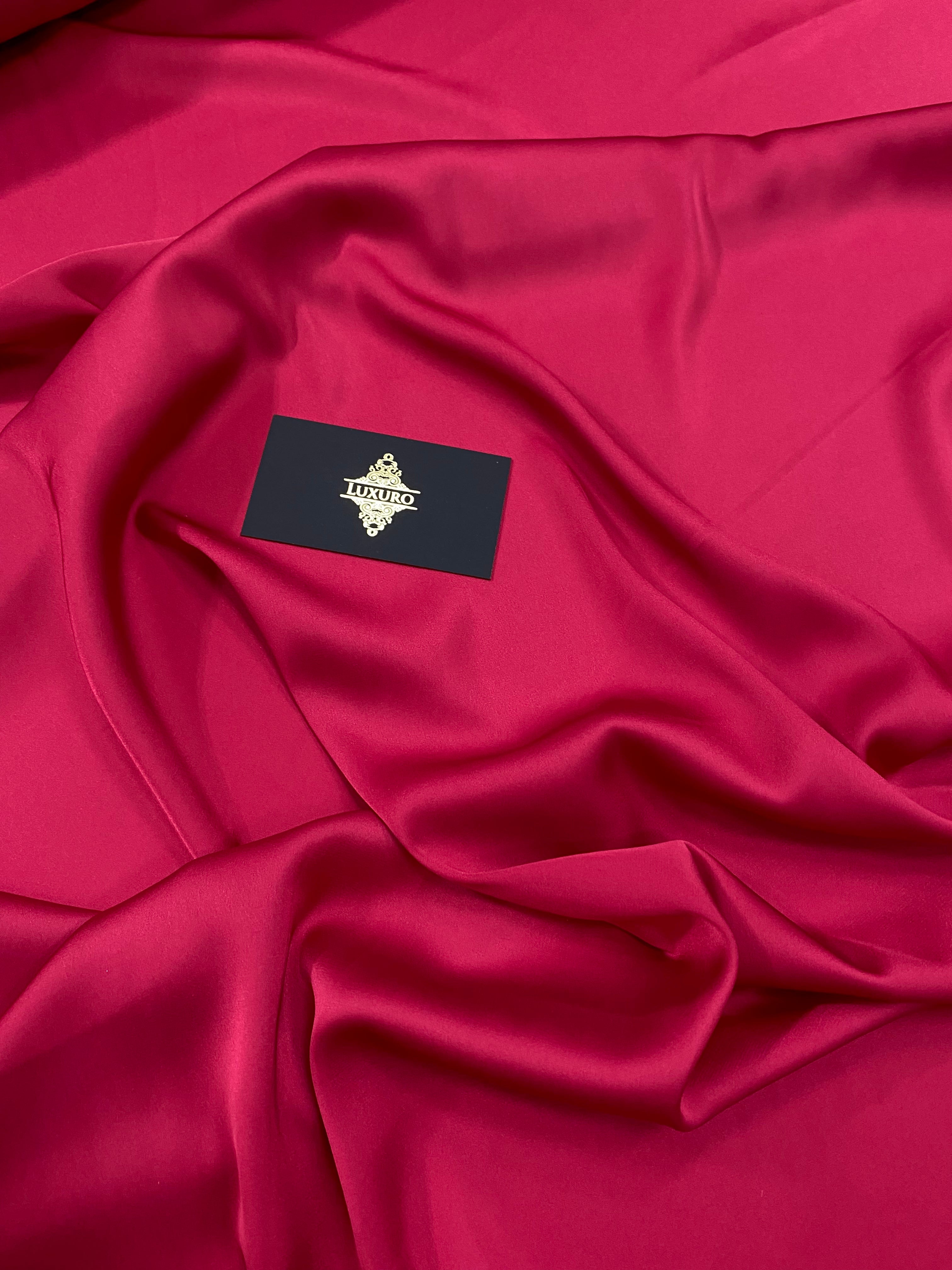 Premium Silky Elastic Satin Red