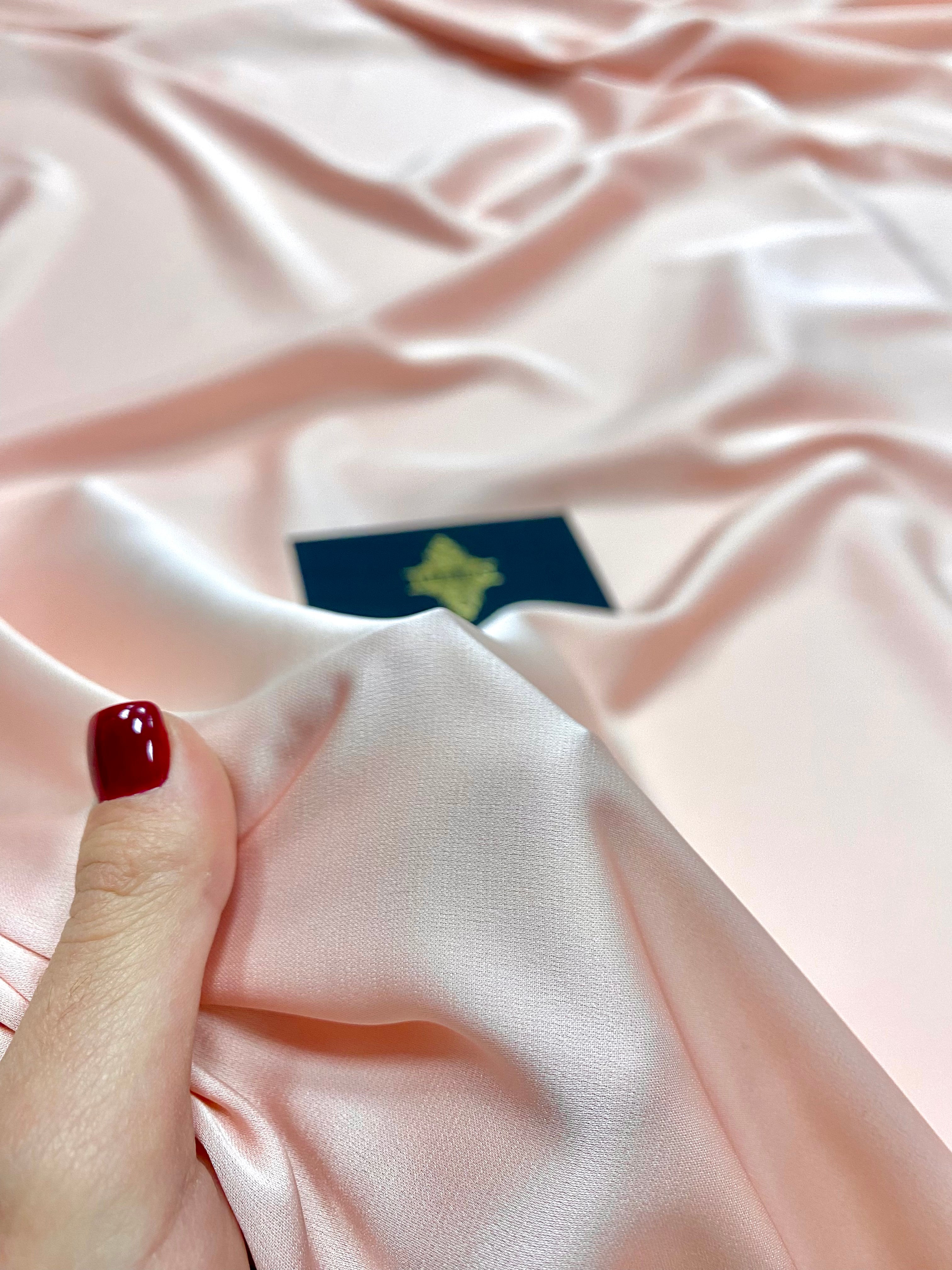 Satin Elastic Matasos Premium Roz Somon