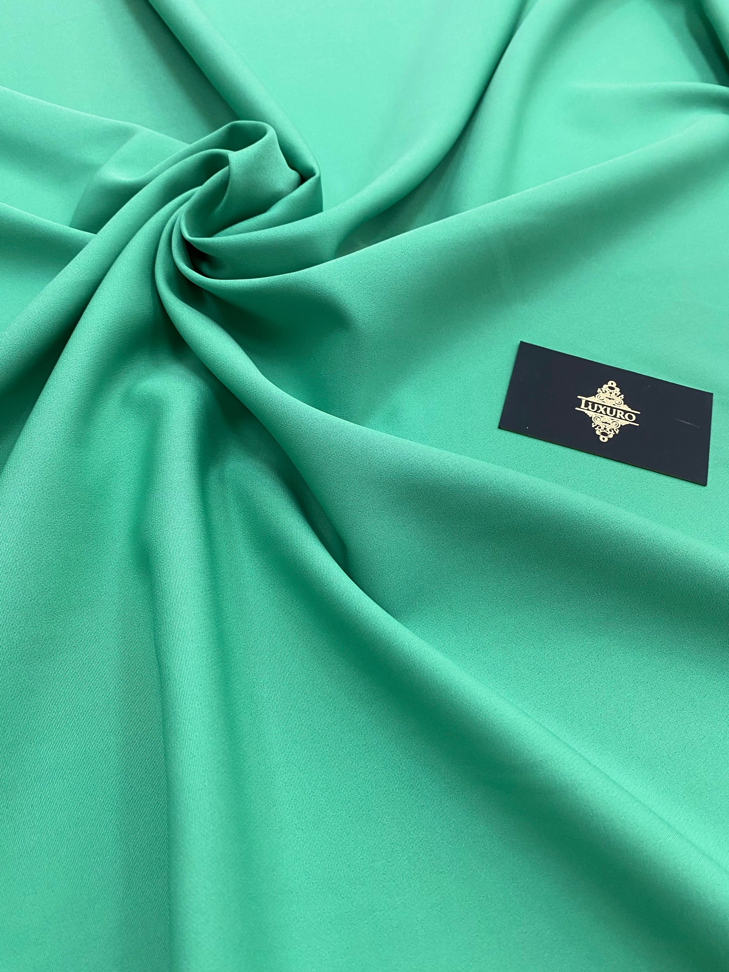 Barbie Premium Stretch Crepe Light Navy Green