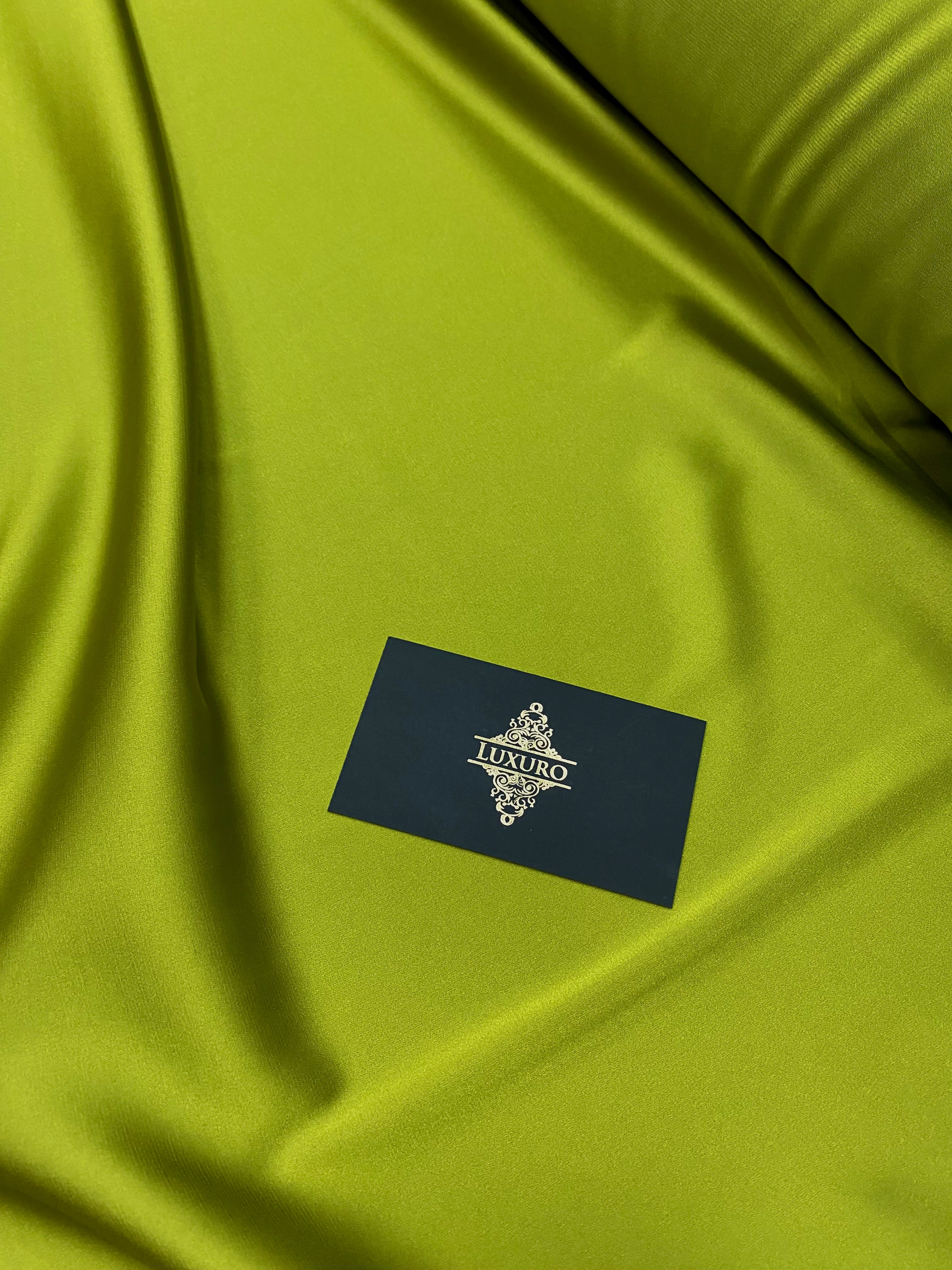 Premium Silky Elastic Satin Pistachio
