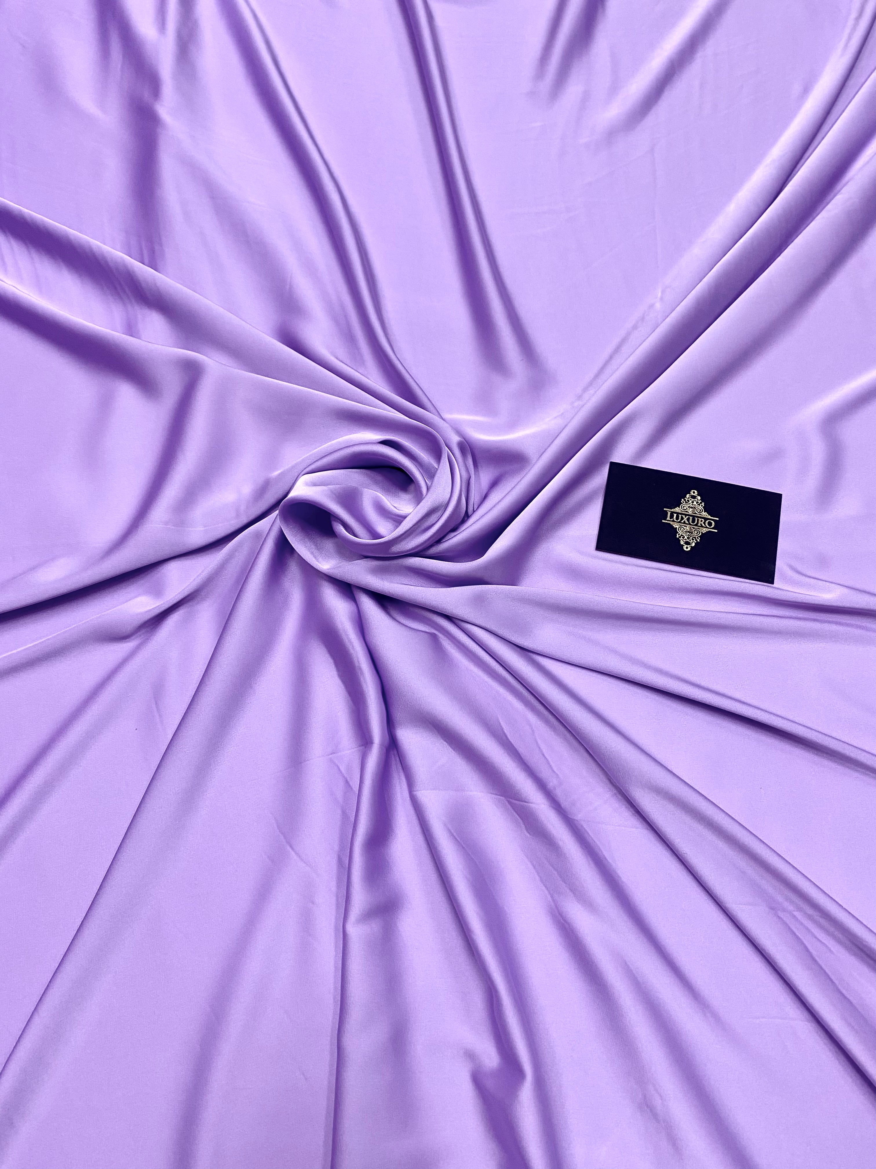 Premium Silky Elastic Satin Lilac