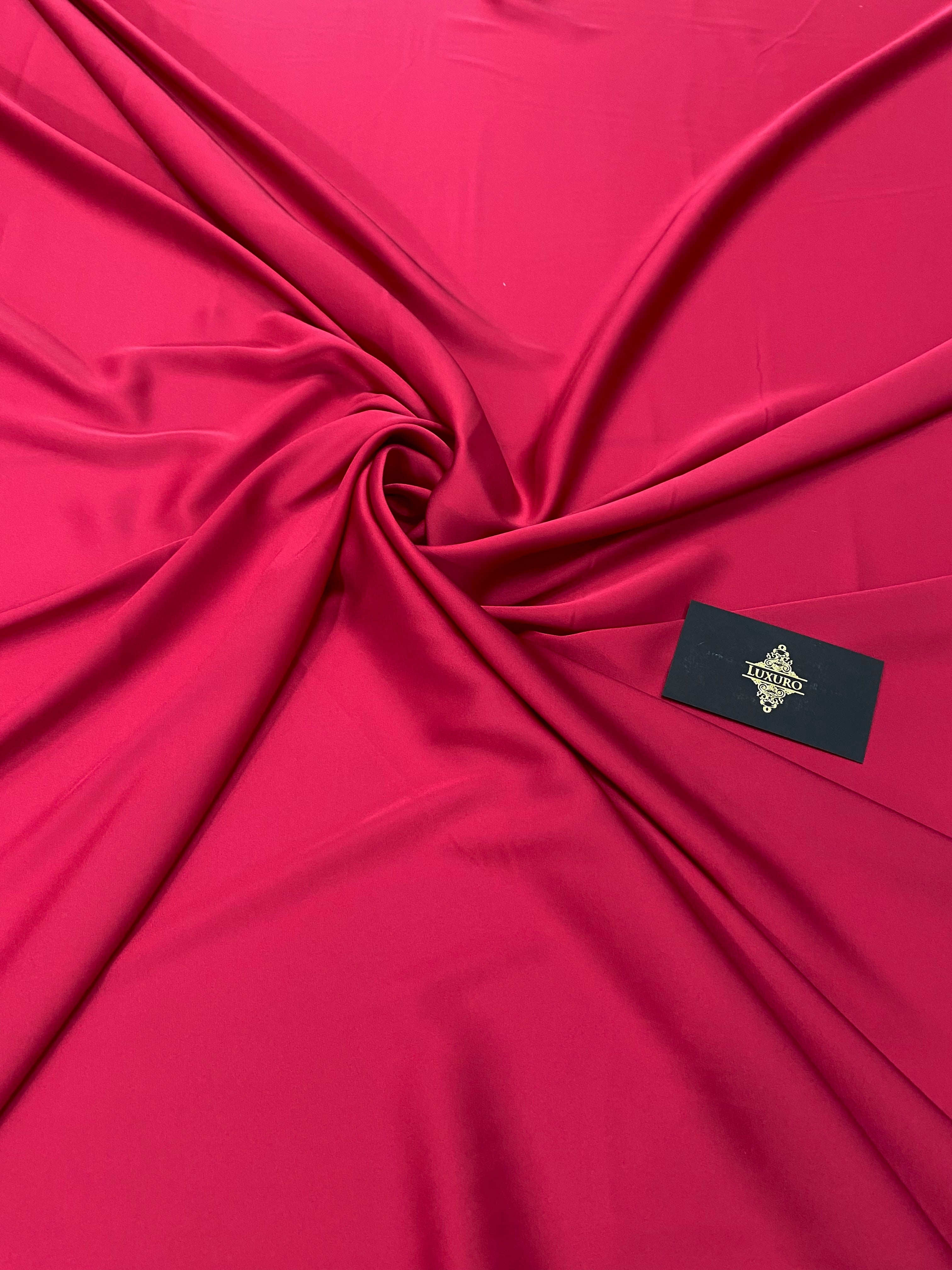 Premium Silky Elastic Satin Red