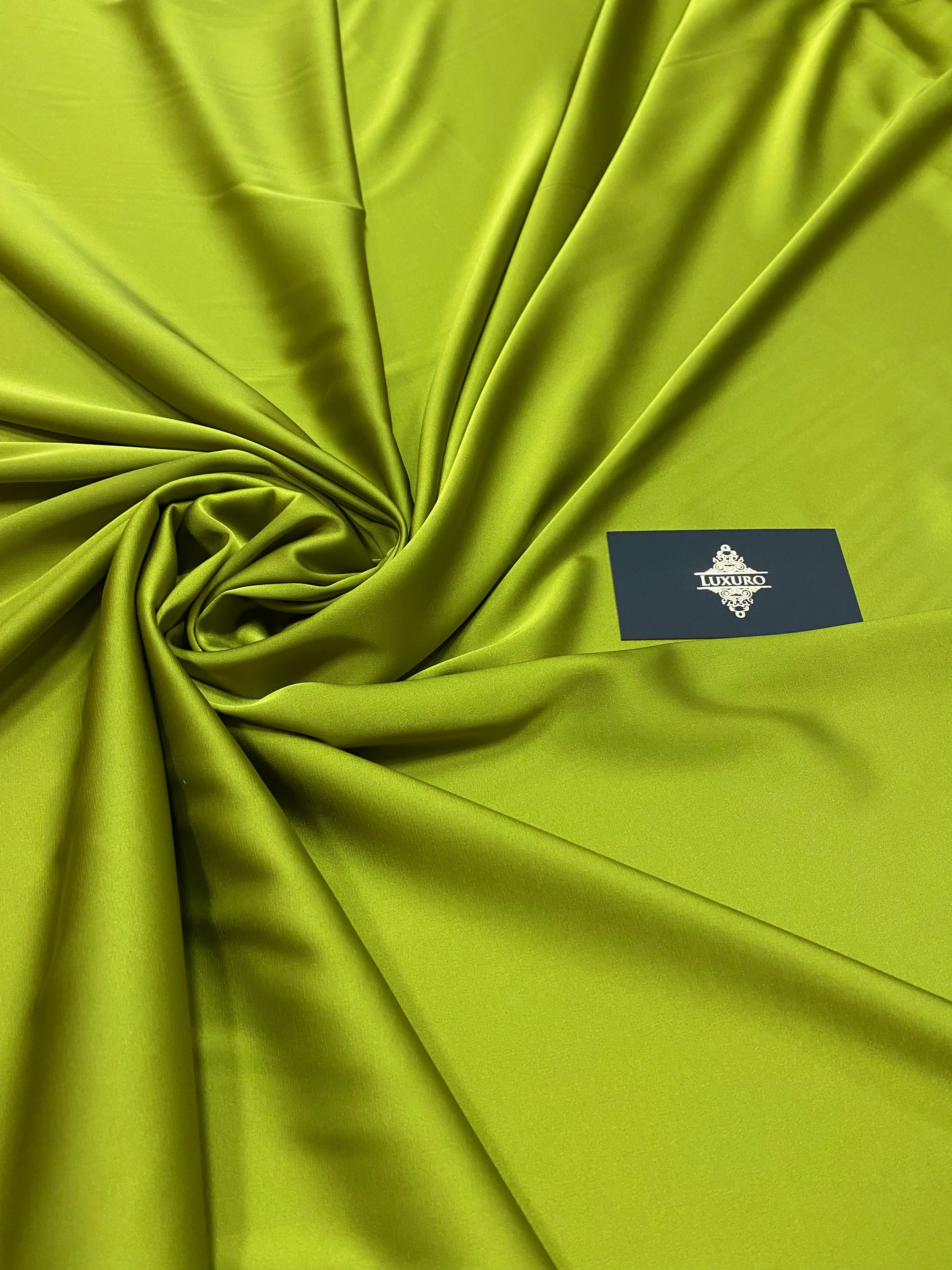 Premium Silky Elastic Satin Pistachio