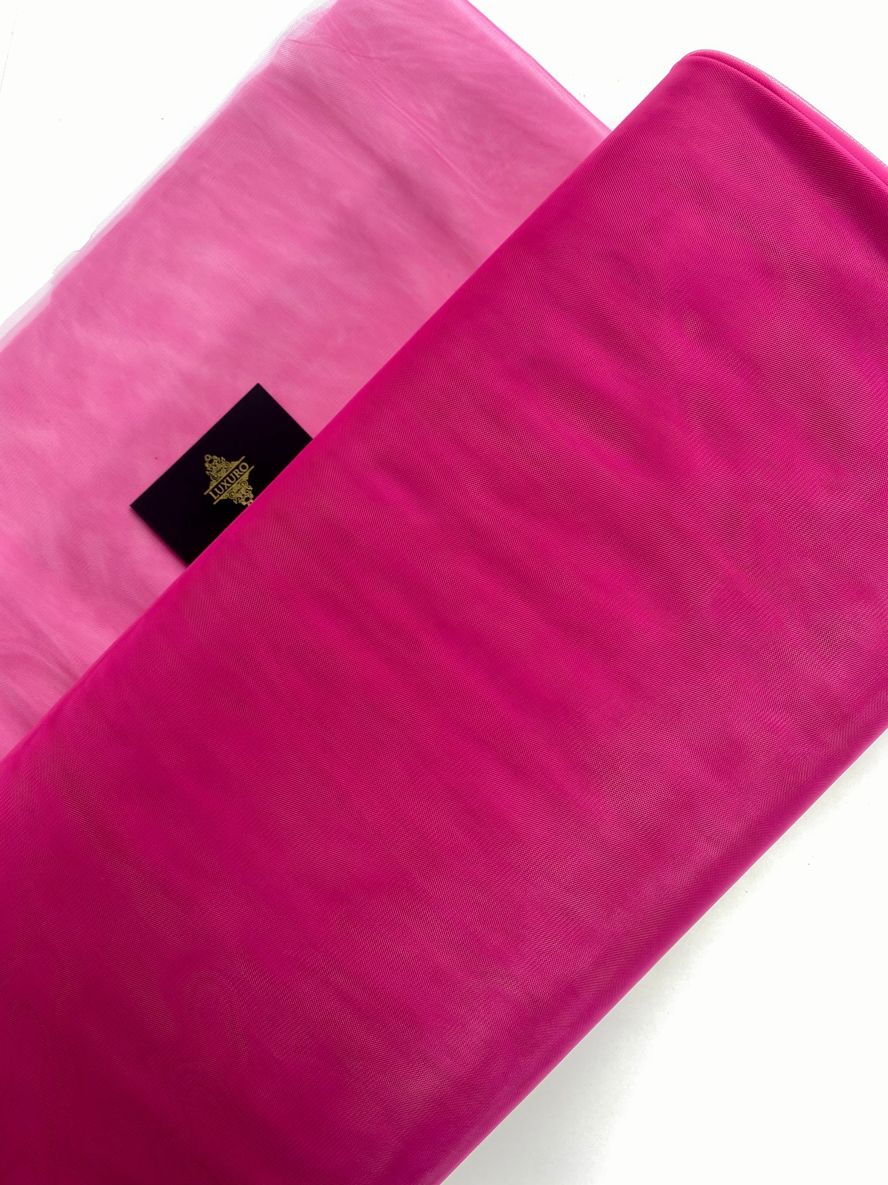 Tüll Klasszikus Világos Magenta - 3 m Szélesség