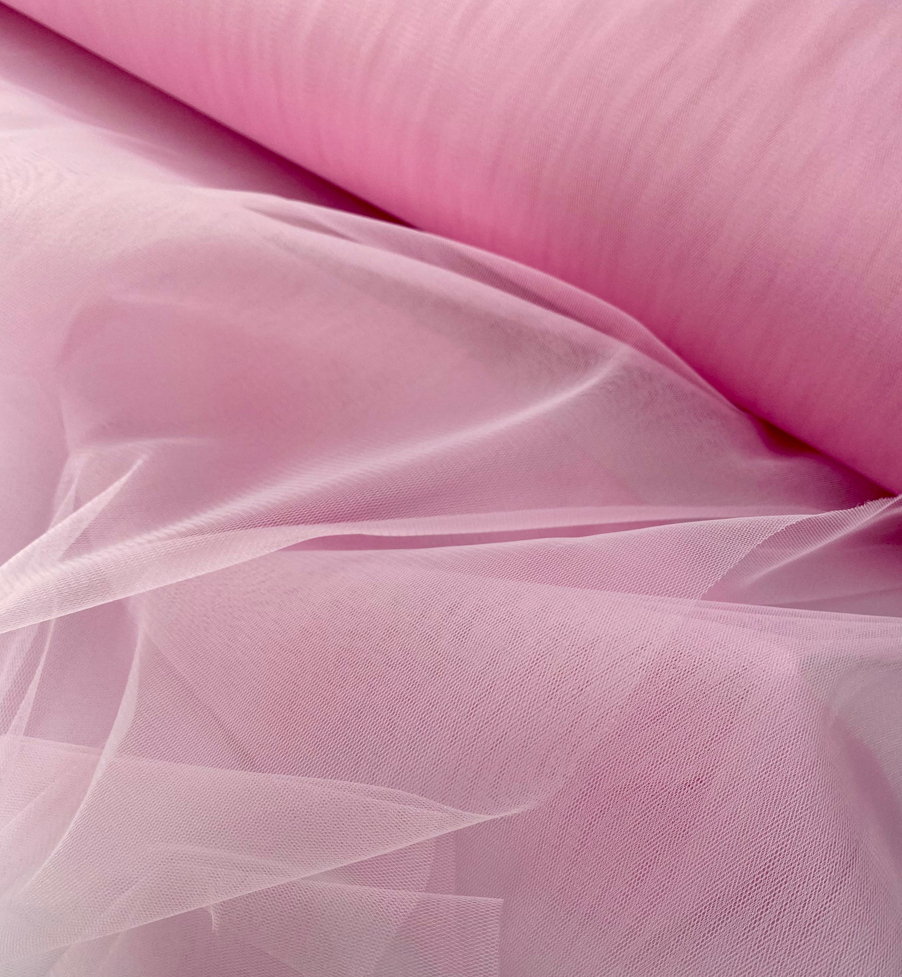 Tulle Clasic Roz - 3 m Latime