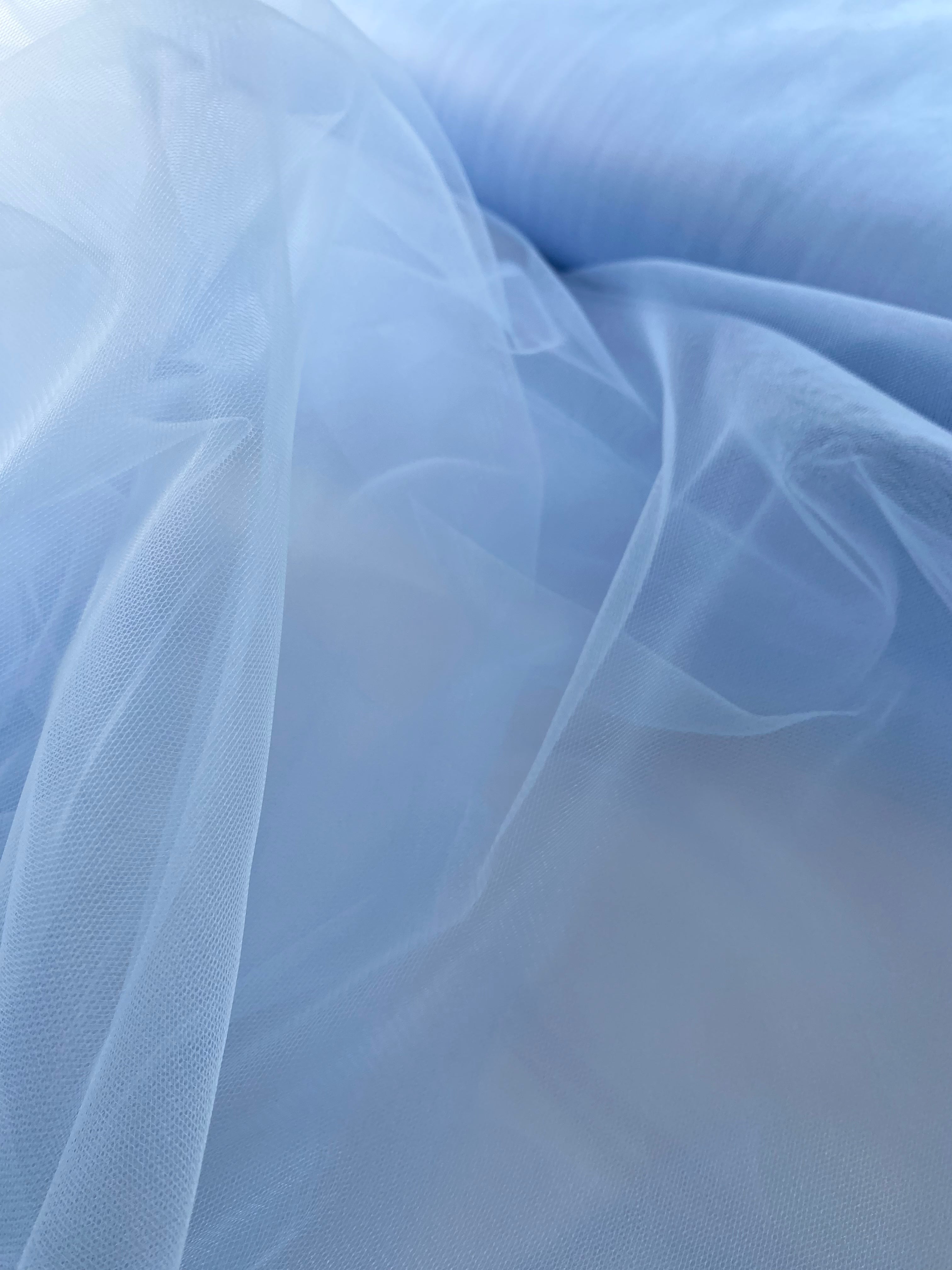 Tulle Classic Baby Blue Light - 3 m Width